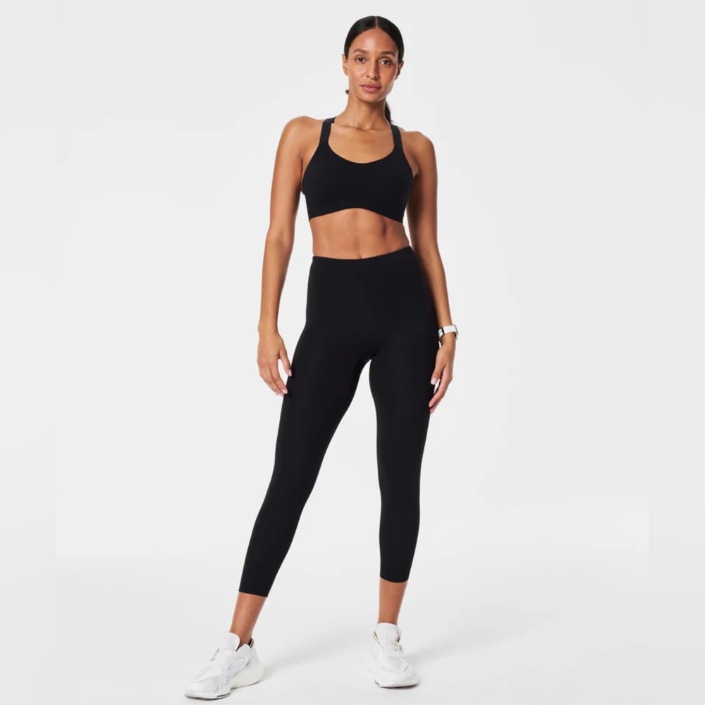 SPANX Booty Boost Black High-Waist Leggings - LARGE- worn 2x